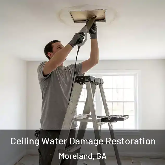 Ceiling Water Damage Restoration Moreland, GA