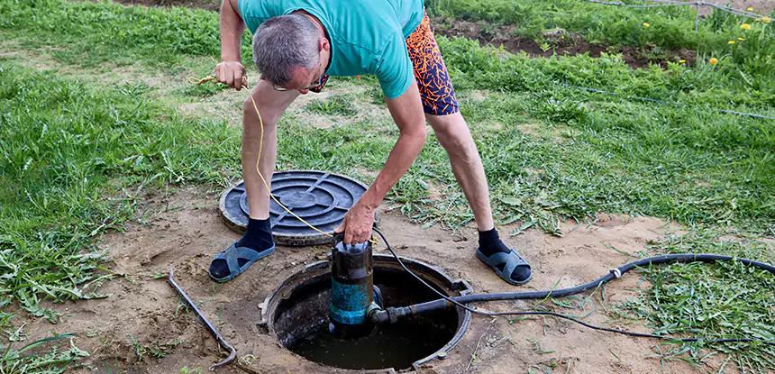 Outdoor Sewage Cleanup in Moreland