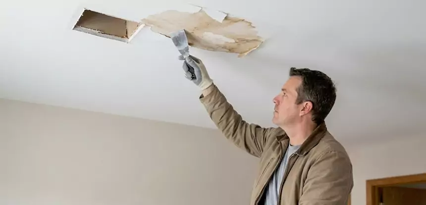 Dry Ceiling After Water Leak in Moreland