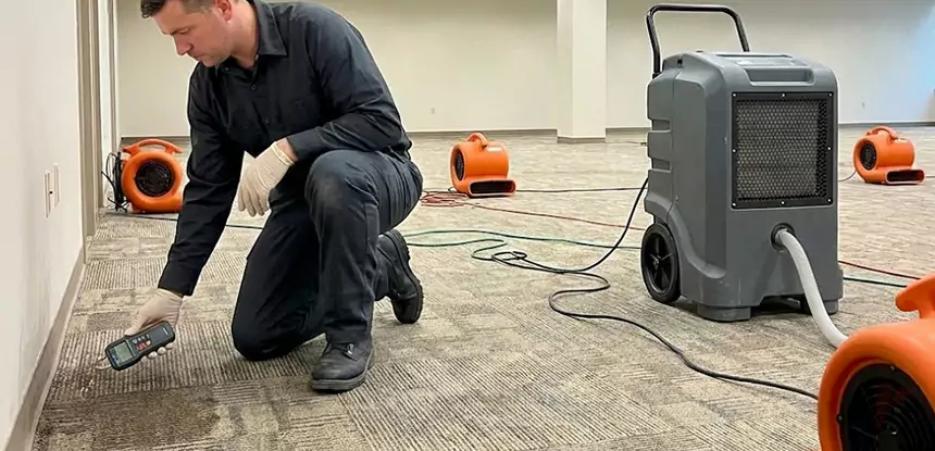 Drying Carpet Padding After Flood in Moreland