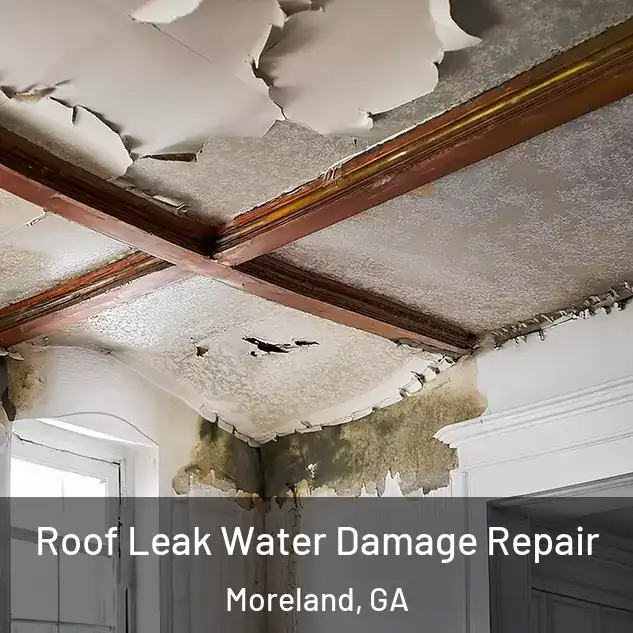  Roof Leak Water Damage Repair Moreland, GA