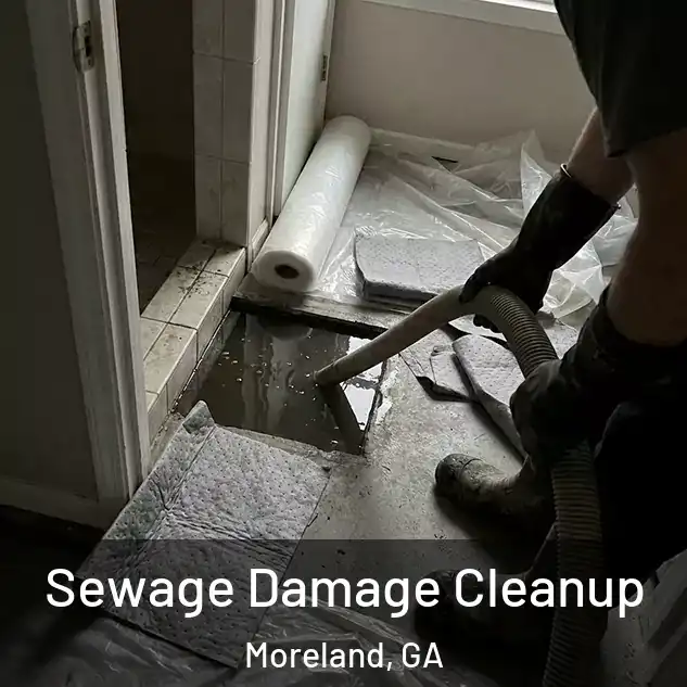  Sewage Damage Cleanup Moreland, GA